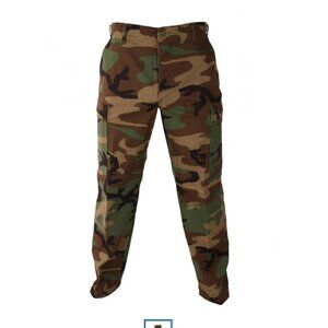 US ARMY Green Military Pants Trousers Med Reg 8415-11-390-8948 BDU Woodland B